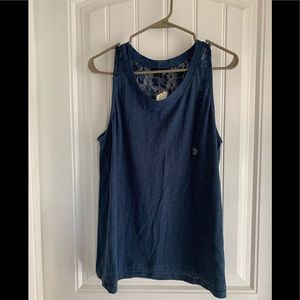 Navy blue tank.